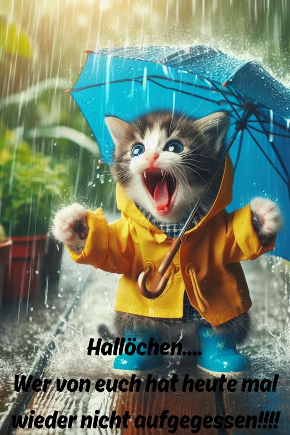 Regenspaß, lustige Bilder, kostenlos